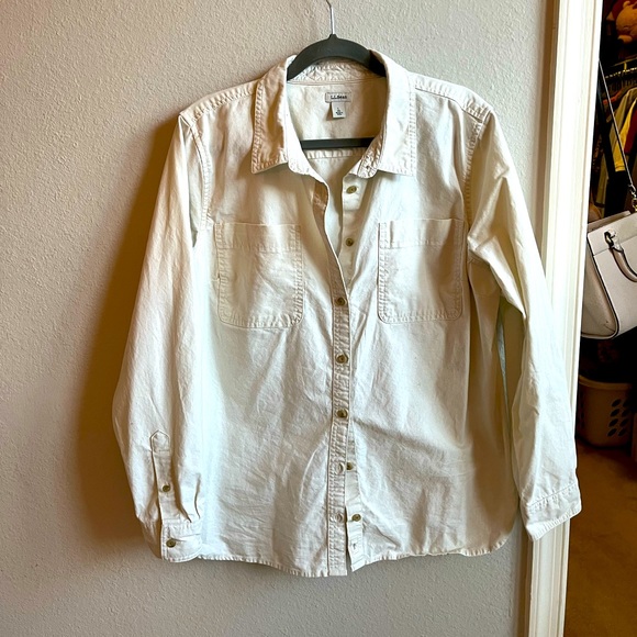 L.L. Bean Tops - L.L. bean heritage sunwashed canvas button up shirt